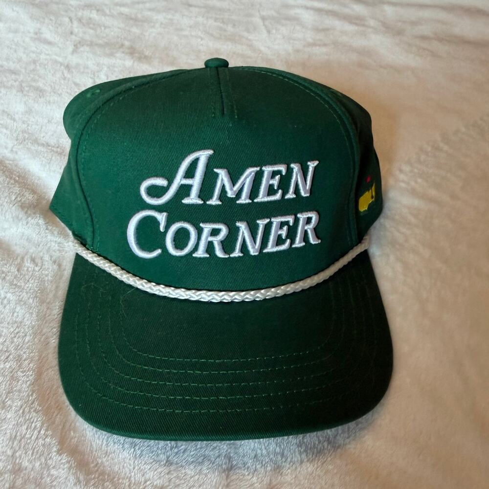 The Masters Amen Corner Rope Hat Green Adjustable Mens Golf Hat Augusta National